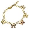 Image 1 : Gold Filled Tri Color Butterfly Bracelet