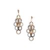 Image 1 : Brass Tri Color Dangling Earrings