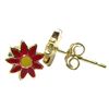 Image 2 : 8Mm Sun Flower Post Earrings
