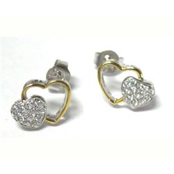 TT-Wht CZ Earrings