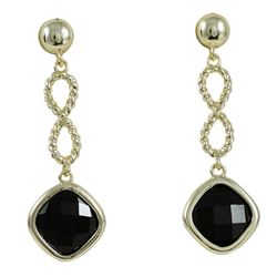 GD BLK CZ Eearrings