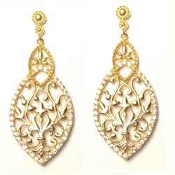 Gold CZ Earrings
