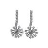 Image 1 : Sterling Silver CZ Dangling Earrings