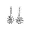 Image 2 : Sterling Silver CZ Dangling Earrings