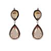 Image 1 : Sterling Silver Champ Teardrop Earring