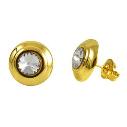 Gold Filled Stud Earrings With CZ