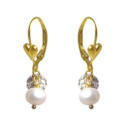 Gold Filled Assorted Color Crystal Ball Earrings
