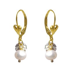 Gold Filled Assorted Color Crystal Ball Earrings