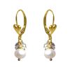 Image 1 : Gold Filled Assorted Color Crystal Ball Earrings