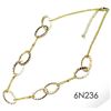 Image 1 : Two Tone Oval Necklace