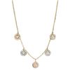 Image 1 : Tri Color Hearts Charms Necklace