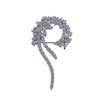 Image 1 : Sterling Silver CZ Brooch/Pin