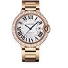 Image 1 : Cartier  Ballon Bleu 42Mm Large 18K Rose Gold With Diamonds  Men Watch