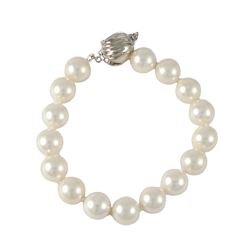 10Mm Shell Pearl Bracelet With Cage -7.5