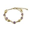 Image 1 : 2 Row Matte Gold Cz Bra