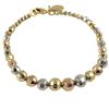 Image 1 : Brass Tri Color Ball Bracelet-7