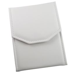 White Leatherette Necklace Folder