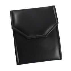 Black Exterior And White Interior Leatherette 7X5 Pearl Folder