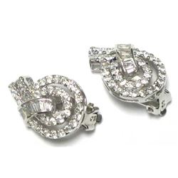 Sterling Silver-CZ  W/Begets Earing