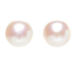 Pink 10M Flat Pearl Earring