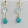 Image 2 : Double Semi Precious Earring