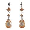 Image 1 : Sterling Silver-Champaign Earring