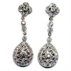 Sterling Silver-CZ Post Earring