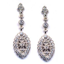 Sterling Silver-CZ Post Earring