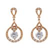Image 1 : Sterling Silver-RS-Wht CZ Earrings