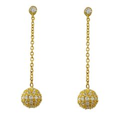 925 Vermail-CZ Post Earring