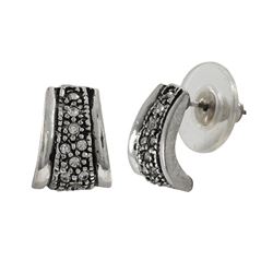 Pave Post Earring