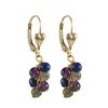 Image 1 : Labradorite(Grey) Combination 4Mm Semi Precious Balls In Bunch Dangling On Gold Filled Heart Lever B