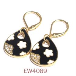 Enamel  Wire Earrings