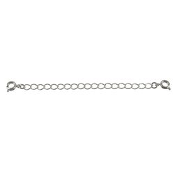 Rhodium Plated Brass 3" Extension