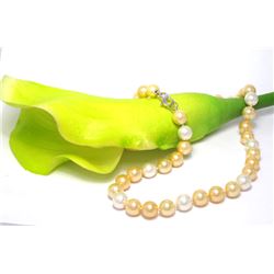 10Mm Peach-Cream Prl Neck