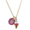 Image 2 : Ice Cream And Initial Necklace