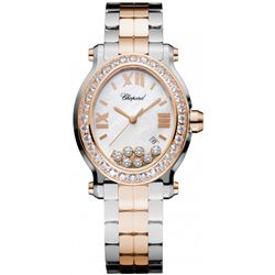 Chopard  Happy Sport Oval 7 Floating Diamonds  Women Watch