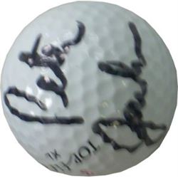 Peter Jacobsen Signed Golf Ball- Mounted Hologram