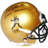 Image 1 : Eric Crouch Signed Heisman Gold Authentic Schutt Mini Helmet 2001 Heisman (Nebraska Cornhuskers)