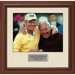 Arnold Palmer Unsigned 16X20 Framed World Golf Hall Of Fame W/Nicklaus