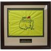 Image 1 : Ernie Els Signed 2005 Masters Flag Custom Framed