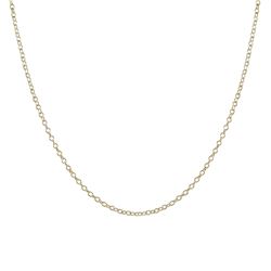 Gold Tone Brass Link Chain 16