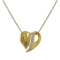 GOLD HEART PEND