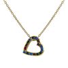 Image 1 : GOLD OPEN HEART DOUBLE SIDE PEND