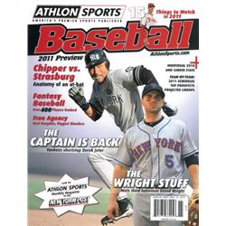 Derek Jeter Unsigned New York Yankees Athlon Sports 2011 MLB Baseball Preview Magazine