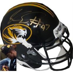 Kony Ealy Signed Missouri Tigers Authentic Schutt Mini Helmet