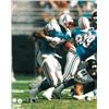 Image 1 : Eddie George Unsigned Tennessee Oilers 8X10 Photo #27 (Blue Jersey Vs Jaguars)