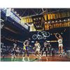 Image 1 : Larry Bird Signed Boston Celtics 11X14 Photo Vs Magic Johnson/ Kareem Abdul-Jabbar- Bird Hologram