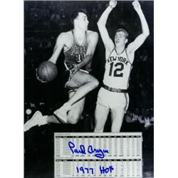 Paul Arizin Signed Philadelphia Warriors 8X10 Photo 1977 HOF (Vs New York- Deceased)