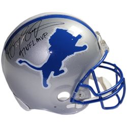 Barry Sanders Signed Detroit Lions Full Size Proline TB Helmet 97 NFL MVP- Steiner Hologram